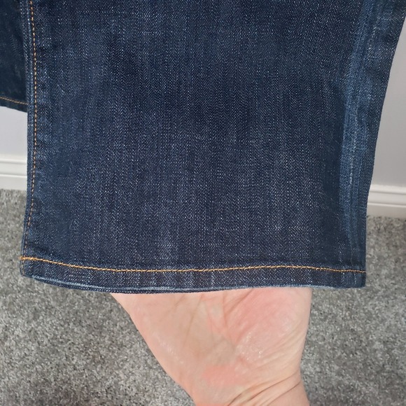 Gap Curvy Low Rise Dark Wash Denim Jeans Womens Bootcut Size 6 Ankle / B149 - Picture 3 of 7